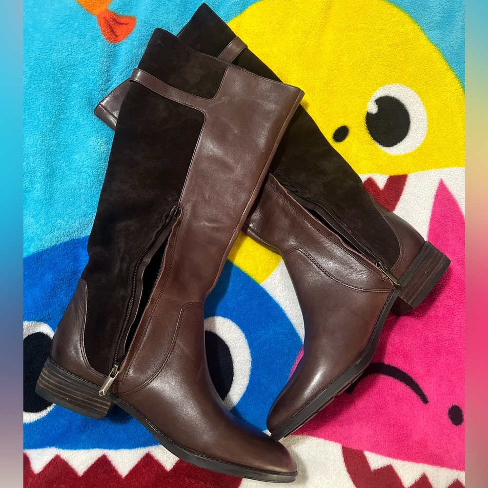 Sam Edelman Patton Tall Leather & Suede Riding Boots